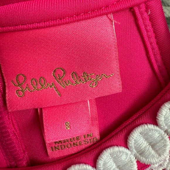 Lilly Pulitzer Little Kinley Hot Pink Dress - Picture 4 of 9